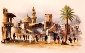 Pin By Waleed Althawadi On Kuwait Paintings Historical Painting Desert Painting Islamic Paintings
