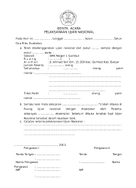 Oct 11, 2020 · download cover soal ujian sekolah doc. Doc Berita Acara Un Docx Muhammad Wahyuddin Noor Academia Edu