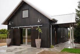 Classic Gooseneck Barn Lights For Boutique California Winery Modern Farmhouse Exterior Modern Farmhouse Plans Metal Building Homes