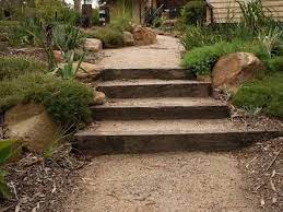 Railway Sleeper Garden Nz Google Search Garden Stairs Sleepers In Garden Sloped Garden