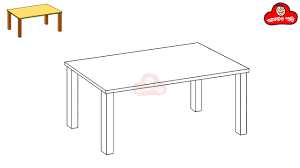 How To Draw A Table Step By Step Easy Drawing For Kids Youtube Easy guide 'how to draw' from artistro!