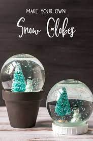 Diy Snow Globe A Fun And Easy Christmas Craft Christmas Snow Globes Diy Snow Globe Crafts Christmas Snow Globes