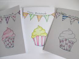 Birthday Cake Birthday Card Drawing Ideas For Kids The Icing On The Cake Hand Drawn Birthday Card Which Can Be Personalised Each One Un Birthday Card Drawing Watercolor Birthday Cards Cupcake Birthday Cards