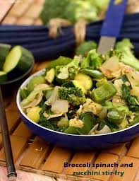 So cook the food first, add the sauce, let it boil, and serve the dish immediately. Broccoli Spinach And Zucchini Stir Fry Recipe Indian Diabetic Recipes