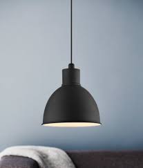 lampa wiszaca eddie s22xw20cm czarna jysk taklampa taklampor belysning