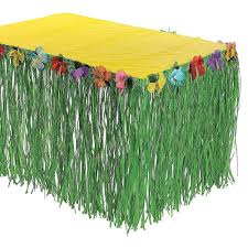 Find More Party Diy Decorations Information About Hawaiian Plastic Table Skirt Big Hibiscus Flowers For Tropical Beach Party Decorations Table Skirt Luau Party