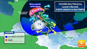 Tempo caratterizzato da una nuvolosità diffusa alternata a schiarite. Meteo Ciclone Sull Italia Tra Lunedi E Martedi Forte Ondata Di Maltempo E Anche Neve Le Aree Colpite Ilmeteo It