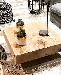 Table basse rise d'ethnicraft, chêne. Table Basse Chene Massif Made In France Chez La Petite Bordelaise