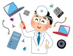 パソコンを修理するお医者さんのイラスト&nbsp;|&nbsp;かわいいフリー素材集&nbsp;...