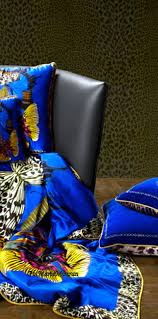Roberto Cavalli Marie Mimran Fabric Wall Art Elegant Living Decorative Pillows