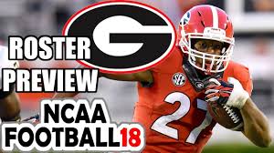 Ncaa Football 18 Georgia 2017 Roster Preview First Look