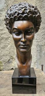 Proantic: Art Deco Bronze Bust Of Max Le Verrier 1891-1973