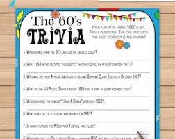 Download printable 1950s trivia questions and answers updated. Retro Trivia Game Etsy