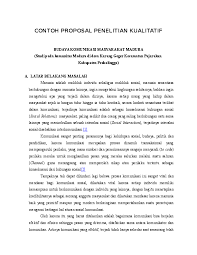 Doc Contoh Proposal Penelitian Kualitatif Budaya Komunikasi Masyarakat Madura Studi Pada Komunitas Madura Di Desa Karang Geger Kecamatan Pajarakan Hadi Nata Academia Edu