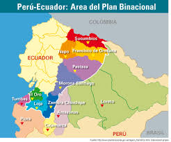 Ecuador mapa | south america history, travel, holiday travel. Peru Ecuador Area Del Plan Binacional Cedib