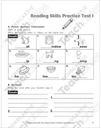 I like that i can choose the phonics sound to work on with them, and that it also comes with great comprehension questions! Reading Skills Practice Test 1 Grade 2 Printable Test Prep And Tests
