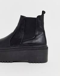 Asos faux leather chelsea boots. Asos Design Amplify Chunky Chelsea Boots In Black From Asos On 21 Buttons