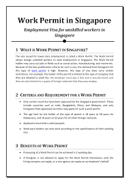 Visitors from many countries do not require a visa for visits to new zealand of less than three months. Singapore Work Permit By Anastasia Issuu