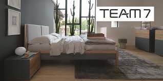 Das nox bett von team 7 aus naturholz mit soliden materialstärken metallfreie bettverbindungen handwerkliche details bett mit kopfhaupt in leder. Markenmobel In Kornwestheim