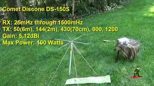 I dropped the antenna and now it's very very noisy. Perfect Prepper Base Antenna The Discone Antenna Youtube