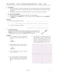 Unit 2two dimensional motion and vectors. Physics Worksheet Lesson 5 Two Dimensional Motion And Vectors Answers Fill Online Printable Fillable Blank Pdffiller