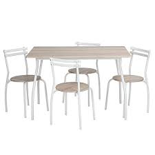 homy casa 5pc dining table 4 chairs