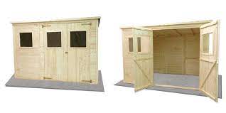 abri contemporain grace a son toit plat offre une superficie utile de 4 65 m il est equipe d une double porte vi abri de jardin abri bois abri de jardin bois