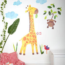 giraffe height chart wall stickers jojo maman bebe my