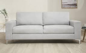 Baltimore Dove Grey Plush Fabric 3 Seater Sofa In 2020 Grey Leather Sofa Sofa Furniture Fabric Dining Chairs