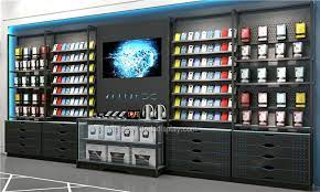 Mobile Accessories Display Shelves Mobile Shop Design Retail Store Interior Design Store Design Interior