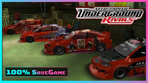 This version have all the cars that appear in the movie, i like it all the nfs series games before, this is ok you can be very entertainment whit this game, . 100 Savegame Need For Speed Underground Rivals Psp All Successes All Cars Max Youtube