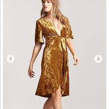 Gold velvet dress forever 21. Forever 21 Dresses Forever 2 Gold Velvet Dress Poshmark