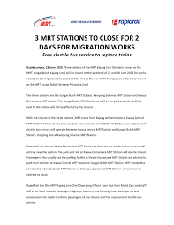 I asked someone recently to rate our mrt. Mrt Corp Joint Media Statement 3 Mrt Stations To Facebook