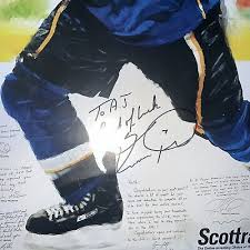 Keith Tkachuk 1000th Point Autographed Poster St. Louis Blues Rare Hockey