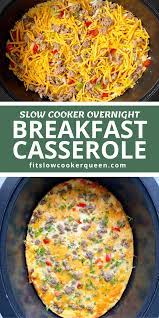 Video Slow Cooker Overnight Breakfast Casserole Recipe Breakfast Crockpot Recipes Slow Cooker Overnight Breakfast Breakfast Recipes Casserole