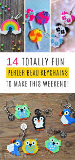 These Perler Bead Keychains Are The Perfect Back To School Craft They make recognizable animals and are great for beginners or children. these perler bead keychains are the