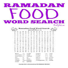 B), balance, balsamic, barbecue, basics, baste, batter, beans, beets, . Ramadan Food Word Search Printable By A Crafty Arab