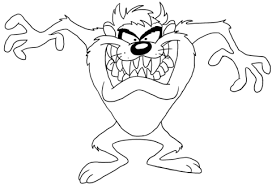 You can use this picture for backgrounds on gadget with high quality resolution. Taz Coloring Page Cartoon Coloring Pages Love Coloring Pages Outline Drawings