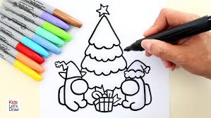 How To Draw Among Us Mini Crewmates Celebrating Christmas Youtube The best way to hinder an imposter, is by staying together. how to draw among us mini crewmates