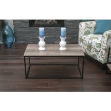 A modern farmhouse look for your living room, den, or family room is not far out of reach with this coffee table from the cottage road collection. Jr Home Collection Industrial Look Coffee Table 35 4 In Brown Black If Tb242 Rona