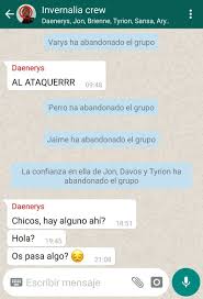 Ver más ideas sobre retos para whatsapp atrevidos, juegos para whatsapp, preguntas para whatsapp. Temporada 8 De Juegos De Tronos Explicado Como Un Grupo De Whatsapp 2020 R Marketing Digital