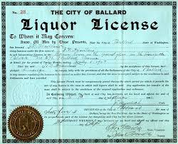 Ballard Liquor License 1906 Liquor License Liquor Store Liquor