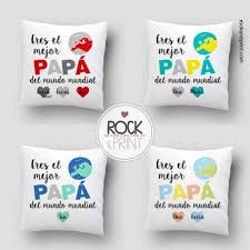 Por tí quiero ser el mejor papá del mundo. Cojin Personalizado Mejor Papa Del Mundo Mundial Unico Y Original