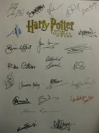 Harry Potter And The Goblet Of Fire Signed Film Movie Script Screenplay X23 Autograph Daniel In 2020 Harry Potter Gif Harry Potter Wallpaper Harry Potter Actors