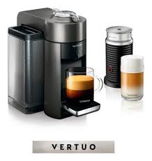 Holds 10 espresso or 6 mug used capsules Nespresso Vertuo Coffee Espresso Machine By Delonghi With Aeroccino Milk Frother Graphite Metal Canadian Tire