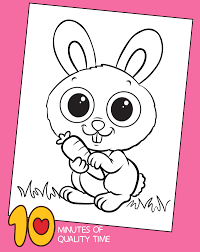 Print cute coloring pages for free and color our cute coloring! Bunny With Carrot Coloring Page 10 Minutes Of Quality Time