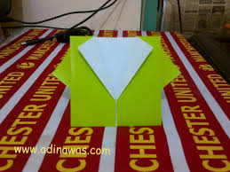 Cara Melipat Origami Kemeja Tutorial Origami Baju Kemeja Mudah
