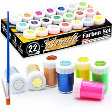 Neben malerfarbe nennt sich der weiterführende vermerk matte, deckende künstlerfarbe ( id: Woohoo4u Profi Acryl Farben Set Kaufland De