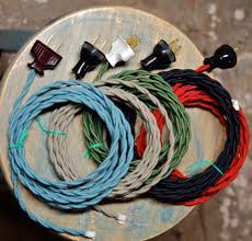 8 Foot Cloth Wire W Plug Attached 26 Color Options Twisted Etsy In 2020 Lamp Cord Electrical Cord Steampunk Desk