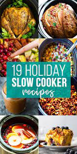 This savory spinach dip is super easy to prepare in the slow cooker—simply melt together the cream cheese and heavy cream, then toss in the frozen spinach, parmesan cheese, and seasonings. 19 Holiday Slow Cooker Recipes Sweet Peas And Saffron